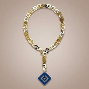 Collar Hecho a Mano en Vietnam, Clásico, Ecológico, de Cuerno de Búfalo, Unisex, Cadena de Eslabones de 90 cm, 80-100 g, Joyería para el Cuidado de la Salud, Aniversario - Product Image 2