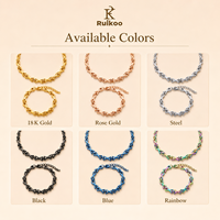 Collier chaîne à maillons en X tendance en acier inoxydable 304, plaqué or 18 carats PVD, bijoux géométriques personnalisés, vente en gros, fabriqué en Chine (OEM/ODM)
