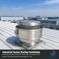 Ventilateur de toit industriel en aluminium, ventilateur axial pour entrepôt, usine, système d'évacuation de fumée, 220V/380V, garantie 1 an