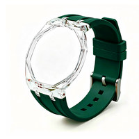 OEM Biokeramik-Silikonarmband mit Transparentem Band für AP X Swatch Royal Pop, Individuell Gefärbtes Uhrenarmband