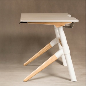Bureau debout extensible à double moteur à 3 niveaux avec design de pieds inclinés <span class=keywords><strong>Karma</strong></span> Essence de JIECANG, en métal - Product Image 3