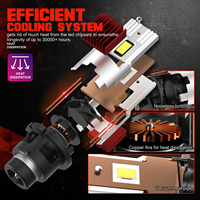 D2S LED phares et ampoules de phares D2R D4S D4R 70W 6000K lumière blanche nouvel état remplacement pour lampes de Conversion HID 12V 24V