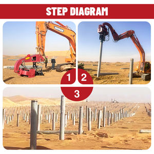 <span class=keywords><strong>Mini</strong></span> pilote de pile d'excavatrice <span class=keywords><strong>hydraulique</strong></span> 13-60 tonnes Vibro Hammer Excavator Pile Driver - Product Image 4