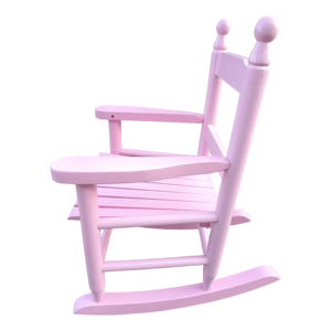 Chaise à bascule moderne en bois massif pour enfants, chaise à bascule rose écologique pour enfants, chaise à bascule durable pour tout-petits, pour une utilisation en intérieur/extérieur - Product Image 3