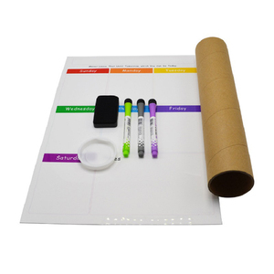 Planificateur hebdomadaire et annuel, calendrier 
   <span class=keywords><strong>Tableau</strong></span> blanc magnétique laminé pour réfrigérateur, <span class=keywords><strong>tableau</strong></span> <span class=keywords><strong>noir</strong></span> magnétique - Product Image 4
