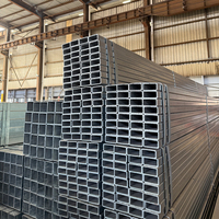Tubo Cuadrado de Acero Galvanizado Personalizado, Grado Q235B/Q355B, 20x20-600x600 mm, Estándar ASTM, Equipo de Construcción
