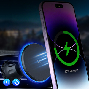Support magnétique pour téléphone de voiture, 15W, charge rapide sans fil, pour compatible, universel, 360 rotatif, antidérapant - Product Image 2