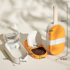 <span class=keywords><strong>Bebedero</strong></span> y Comedero Automático Colgante para Jaulas, Botella de Agua por Gravedad y Tazón de Comida para Perros Pequeños, Gatos, Conejos y Hurones - Product Image 5