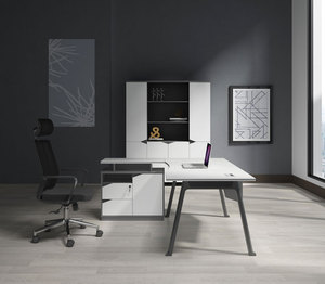 حار بيع الحديثة L شكل طاولة مكتب من الخشب/MFC طاولة حاسوب/أثاث المكاتب القياسية - Product Image 3