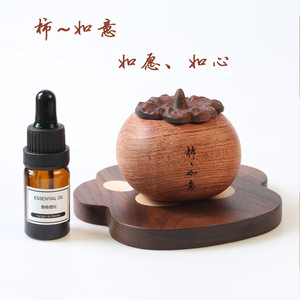Solid Wood Persimmon <b>Diffuser</b> <b>Reed</b> <b>Diffuser</b> Hand Made Aromatic Home Decor Gift Set - Product Image 2