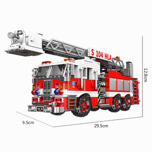 Bộ đồ chơi lắp ráp mô hình xe cứu hỏa cứu hộ Xingbao 03031 City Series dành cho trẻ em - Product Image 3