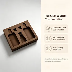 Custom Black Polyurethane <b>Foam</b> Insert with Grid Pattern <b>for</b> Protective Packaging Cushioning - Product Image 2