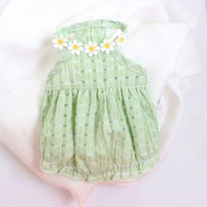 Lindo Vestido de Verano para <span class=keywords><strong>Gatos</strong></span> con Estampado de Puntos Amarillos, Falda de Poliéster para Mascotas, Ropa para <span class=keywords><strong>Gatos</strong></span> Británicos de Pelo Corto y Ragdoll - Product Image 2
