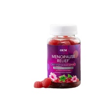 Gummies OEM pour le soulagement de la ménopause chez l'adulte, antioxydant, soutien immunitaire, détox, 2 gummies par portion, 60 unités, personnalisable