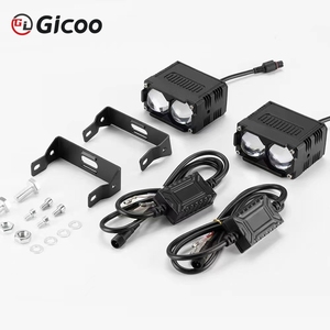 Luz Auxiliar LED de 60W de Alta Potencia para Motocicleta, Lámpara de Conducción Auxiliar LED, Luz Antiniebla Todoterreno, Luz Alta y Baja de Doble Color - Product Image 1