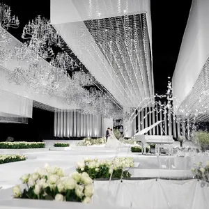 Hot Sale Custom Indoor LED Lighting Banquet Hall Villa Hotel Lobby Wedding Decor Chandelier