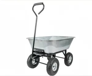 Carro de jardín multiusos Comúnmente África Metal Car Body Protección UV Heavy Duty Dump Cart