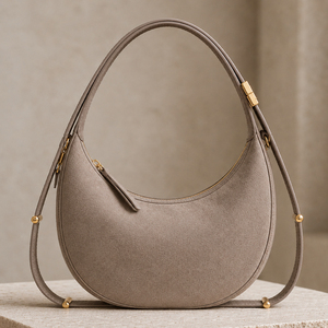 Nouveau Sac à Main Hobo Demi-Lune de Luxe 2026 pour Femme, en Cuir PU Gaufré, Sac à Bandoulière Décontracté Tendance avec Logo Personnalisé (OEM/ODM) - Product Image 5