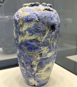 Vase en marbre bleu naturel <span class=keywords><strong>de</strong></span> Bolivie, sculpture en pierre sculptée à la main, vase décoratif en pierre pour hall <span class=keywords><strong>de</strong></span> villa, projet immobilier - Product Image 5