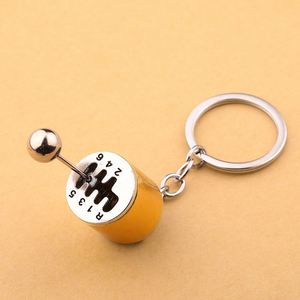 Hot Car Gear Box Keychain 6 Speed Manual Car-styling Keyring Gear Knob Shift Gearbox Stick Gift Souvenir Metal <b>Key</b> <b>Chain</b> - Product Image 6