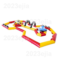 Piste de course gonflable commerciale en PVC Piste de course gonflable Go Karting Piste de course gonflable Rc pour quads