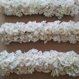 Camino de mesa de plástico artificial para decoración del hogar, macetas de <span class=keywords><strong>flores</strong></span> <span class=keywords><strong>artificiales</strong></span>, tipo económico - Product Image 5