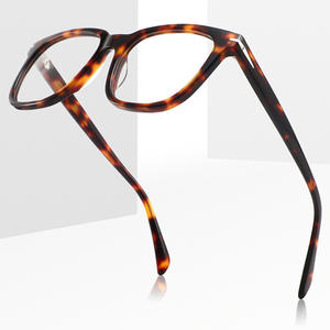 Montures de lunettes rectangulaires unisexes en acétate Co1218, monture complète, protection anti-UV pour hommes et femmes avec design ovale - Product Image 2