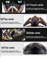 Casque intégral Red Spider pour enfants et adultes, homologué ECE R2206, cross, ATV, karting, conduite, motocross, état neuf, matériau ABS, mousse