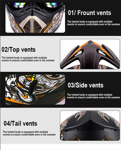 Casco Integral Red Spider <span class=keywords><strong>para</strong></span> Niños y Adultos, Homologado ECE R2206, <span class=keywords><strong>para</strong></span> Cross, ATV, Go <span class=keywords><strong>Karting</strong></span>, Motocross, Nuevo, Material ABS, Espuma - Product Image 5