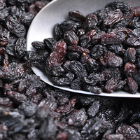 Prix de raisins secs noirs naturels avec une teneur en eau allant jusqu'à 5% raisins secs cassis 10kg par boîte