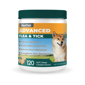 Integratore per <span class=keywords><strong>Cani</strong></span> Contro Pulci e Zecche, Compresse Morbide con Semi <span class=keywords><strong>di</strong></span> Lino, Neem e Vitamine B, Supporto per la Pelle del Cane - Product Image 1