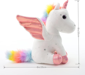 Lindo Peluche de Unicornio para Niñas, Regalo de Cumpleaños Suave para Bebés, Hermoso Animal de Peluche Cosido - Product Image 5