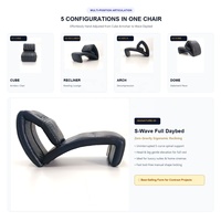 Chaise longue d'appoint commerciale multi-positions en cuir, pliable et réglable, pour salon intérieur