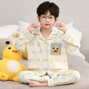 Set Pigiama Autunnale con Colletto per Ragazzi, Pigiama con Stampa Cartoni Animati per Bambini 2-15 Anni, Pigiama Primaverile a Maniche Lunghe per Bambine, Morbido Abbigliamento da Casa per Bambini - Product Image 4