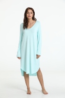 Vente en gros de pyjamas personnalisés pour femmes populaires chemise de nuit longue et confortable pour la maison