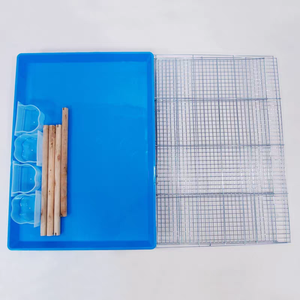 Grande <span class=keywords><strong>cage</strong></span> d'élevage pliable avec diviseur <span class=keywords><strong>de</strong></span> fil galvanisé <span class=keywords><strong>pour</strong></span> perruches et calopsittes - Product Image 6