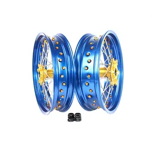 Factory price aluminum alloy MT 17 inch supermoto wheels fit KX KXF 125 250 450 2003-2023