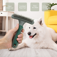 Peigne à poils de chat à Double étage, brosse pour chien, râteau de toilettage pour animaux de compagnie, vente en gros