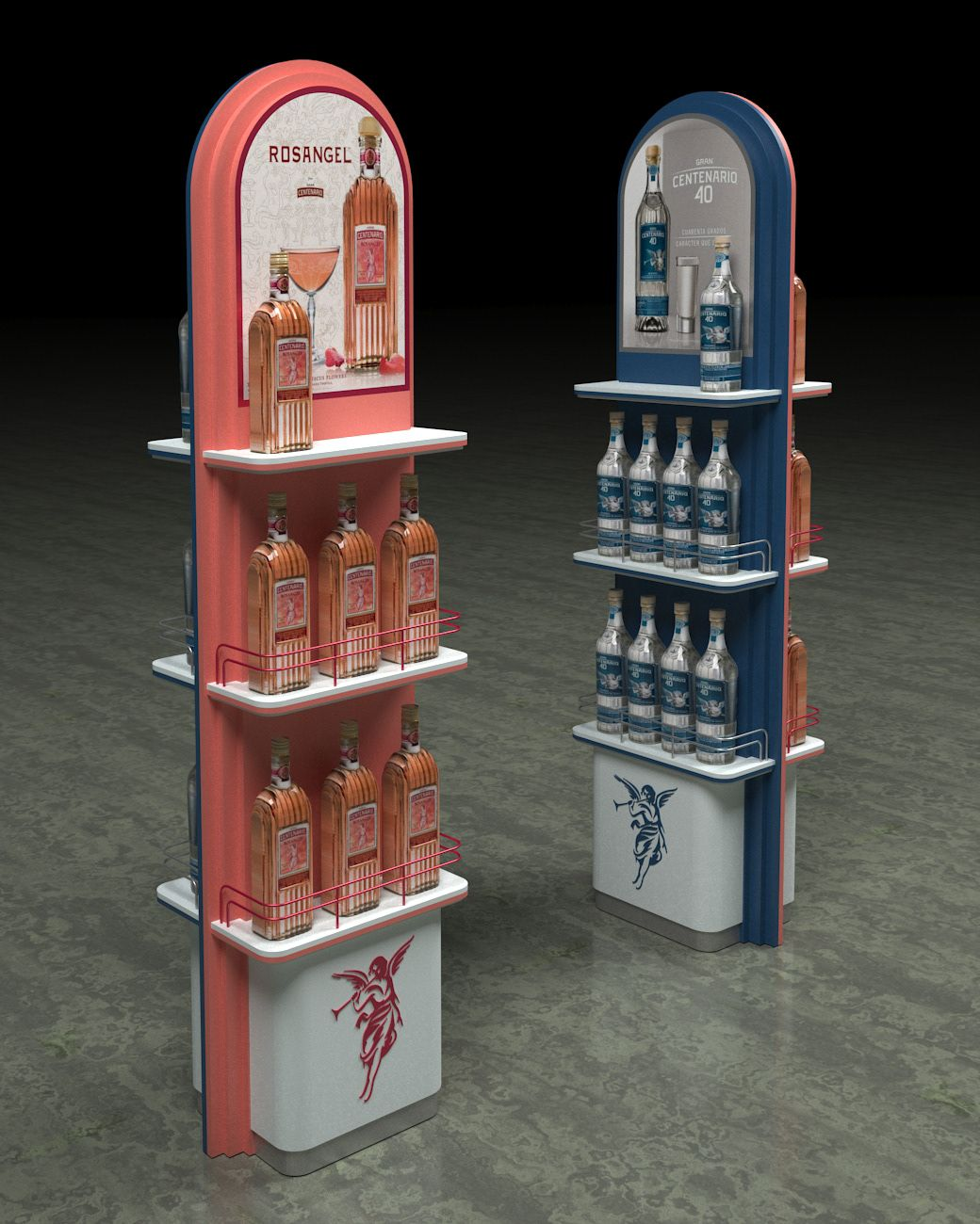Customized Solid Wood Wine Beverage Display Rack Multi Tier Structure for Retail Stores & Supermarket — view 3