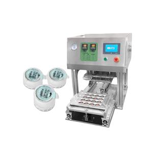 เครื่องซีลฝาถ้วยอัตโนมัติสำหรับโยเกิร์ต สลัด กาแฟ เยลลี่  บรรจุภัณฑ์พลาสติก บลิสเตอร์ กระดาษ  ฟอยล์อะลูมิเนียม และซองต่างๆ - Product Image 1