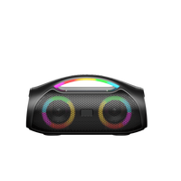 Altavoz Portátil con Luz LED RGB de 30 W x 2 con Batería Recargable e Impermeabilidad IPX5, Ideal para Uso en Interiores y Exteriores
