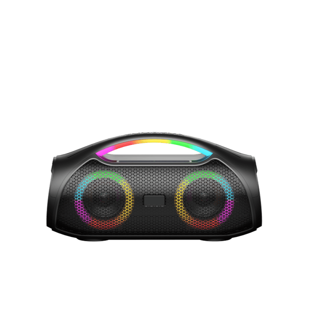 RGB LED Light 30W X2 Portable Speaker with for Rechargeable Battery & IPX5 Waterproof Speaker Ideal for Indoor and Outdoor Use