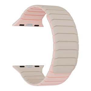 RYB Nouveau bracelet de montre réversible pour <span class=keywords><strong>Apple</strong></span> <span class=keywords><strong>Watch</strong></span> 44mm 45mm 46mm 49mm, bracelet magnétique en silicone double face, design breveté - Product Image 2