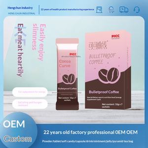 Café a Prueba de Balas OEM/ODM, Reemplazo de Comida Instantáneo, Alto en Fibra, Pérdida de Grasa, Cetogénico, Personalizado, Superventas, Paquetes de 10g, Black Bowel - Product Image 2