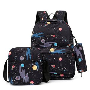 OEM ODM Custom Cartoon Print Students <b>Backpack</b> Large Capacity Waterproof Nylon School Bag for Girls - Product Image 6