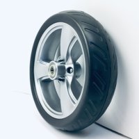 Roue de chariot de courses de 7 pouces, pneu en mousse EVA, moyeu en plastique, roue pour poussette