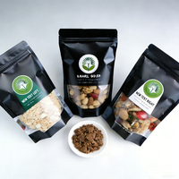 Sachet Doypack Personnalisé Refermable de Qualité Alimentaire avec Fermeture Éclair pour Noix, Amandes, Cacahuètes, Faible MOQ