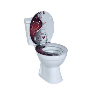 Siège de toilette d'hôtel moderne en bois MDF à fermeture douce avec fermeture avant stable léger facile à fixer durable - Product Image 5