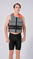 Gilet de sauvetage en néoprène personnalisé pour adulte, fermeture éclair avant, double boucle, gilet de flottabilité pour sports nautiques, jet ski, bateau, natation