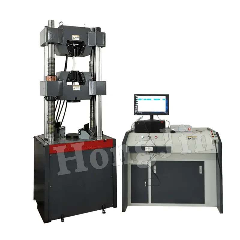 Máquina de prueba de tracción universal hidráulica de compresión Hong Jin, equipo de prueba de tracción de laboratorio para alambre